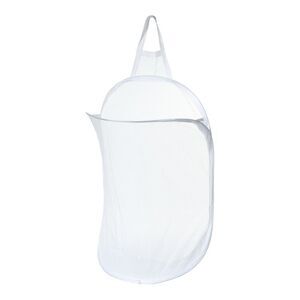 1 Pc 20L Wall-mounted Folding Laundry Basket Hamper for Bathroom White